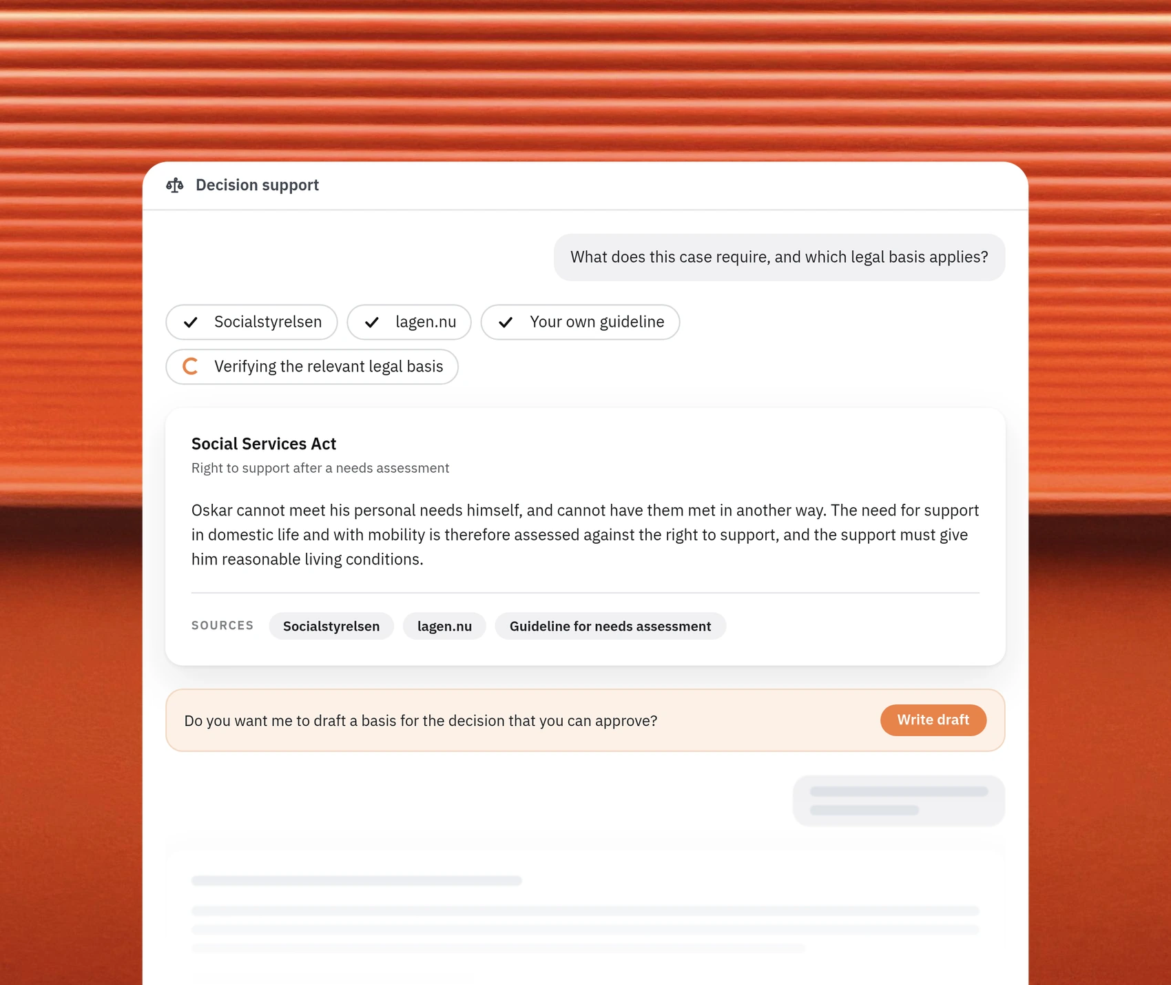 decision support